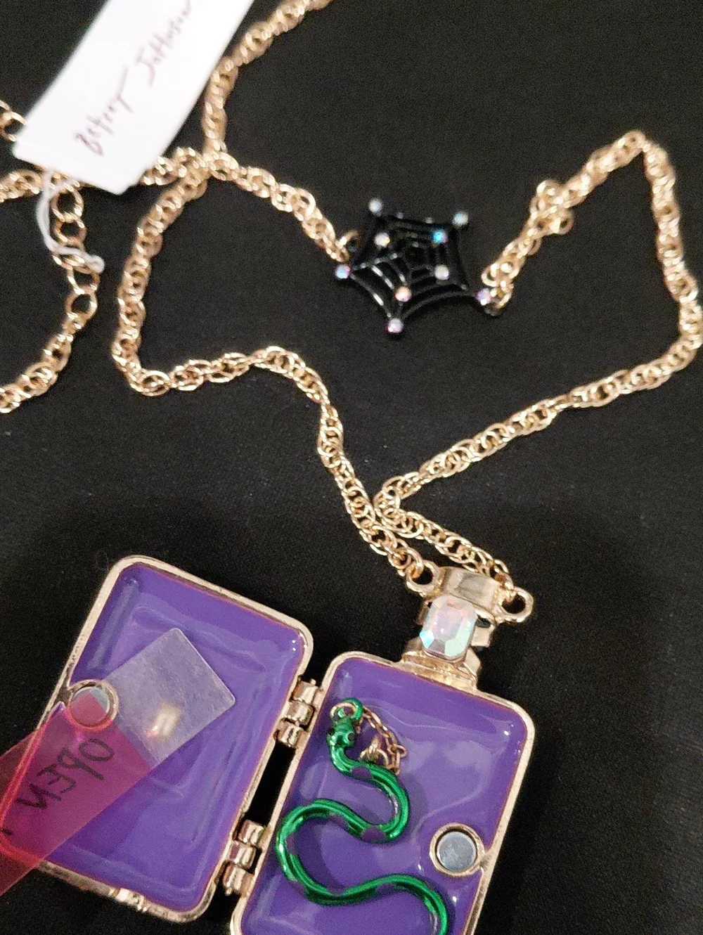 BETSEY JOHMSON Poison Locket Pendant Necklace
